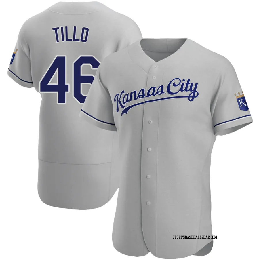 Daniel Tillo Men's Kansas City Royals Gray Authentic Road Jersey