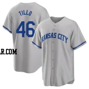 Daniel Tillo Men's Kansas City Royals Gray Replica 2022 Road Jersey