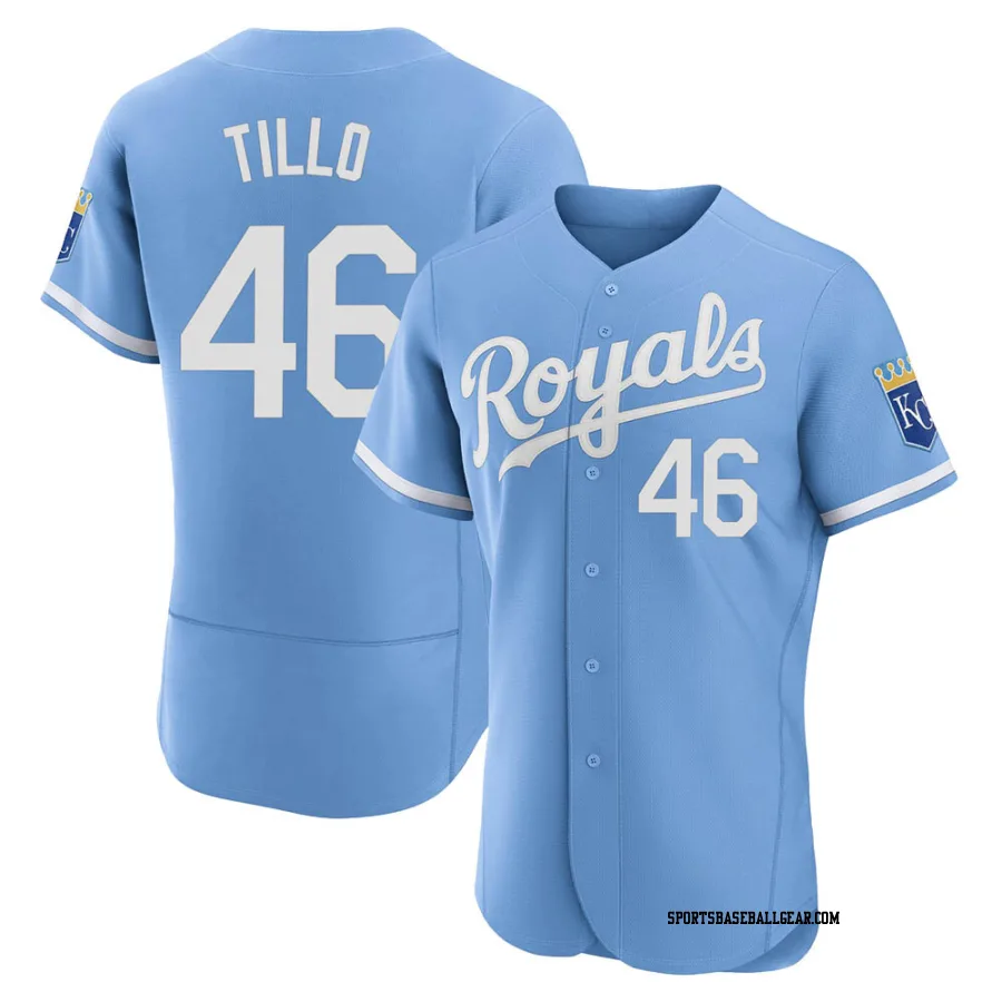 Daniel Tillo Men's Kansas City Royals Light Blue Authentic 2022 Alternate Jersey