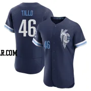 Daniel Tillo Men's Kansas City Royals Navy Authentic 2022 City Connect Jersey