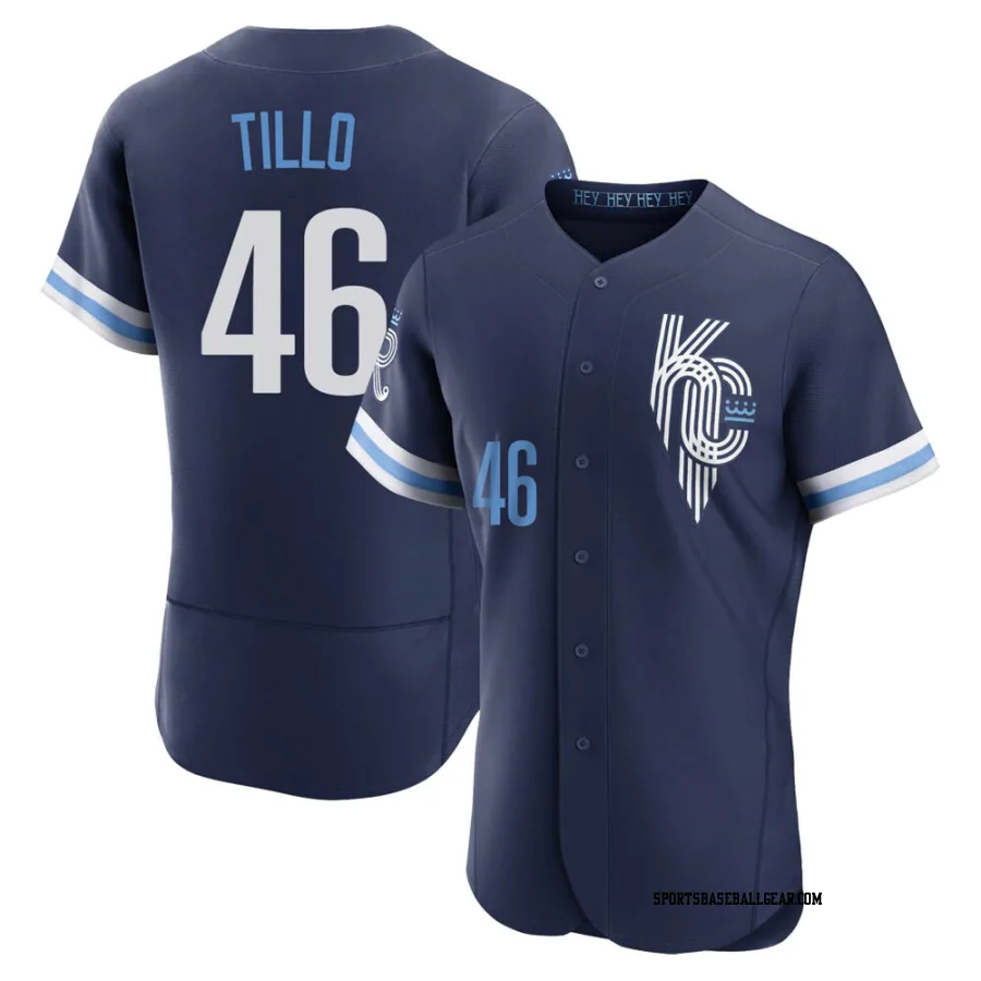 Daniel Tillo Men's Kansas City Royals Navy Authentic 2022 City Connect Jersey