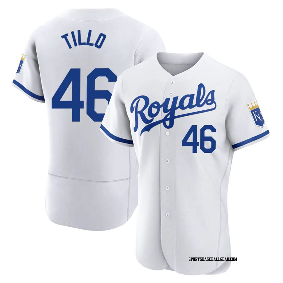 Daniel Tillo Men's Kansas City Royals White Authentic 2022 Home Jersey