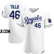 Daniel Tillo Men's Kansas City Royals White Authentic Home Jersey