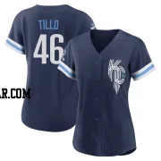 Daniel Tillo Women's Kansas City Royals Navy Authentic 2022 City Connect Jersey