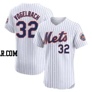 Daniel Vogelbach Men's New York Mets White Elite Home Jersey