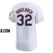 Daniel Vogelbach Men's New York Mets White Elite Home Jersey