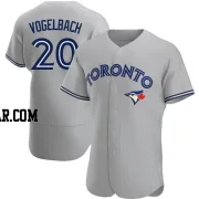 Daniel Vogelbach Men's Toronto Blue Jays Gray Authentic Road Jersey