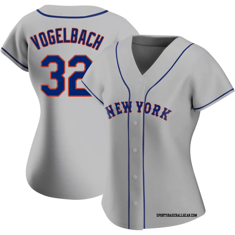 Daniel Vogelbach Women's New York Mets Gray Authentic Road Jersey