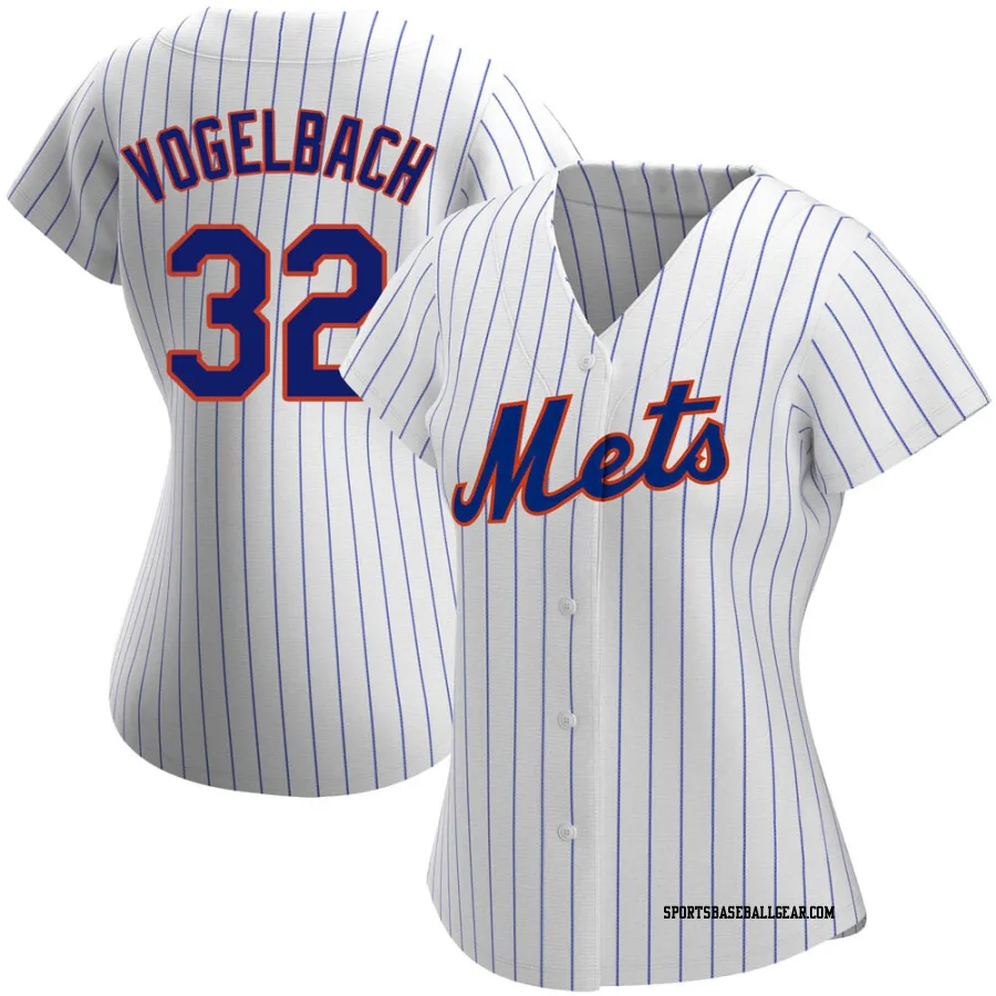 Daniel Vogelbach Women's New York Mets White Authentic Home Jersey