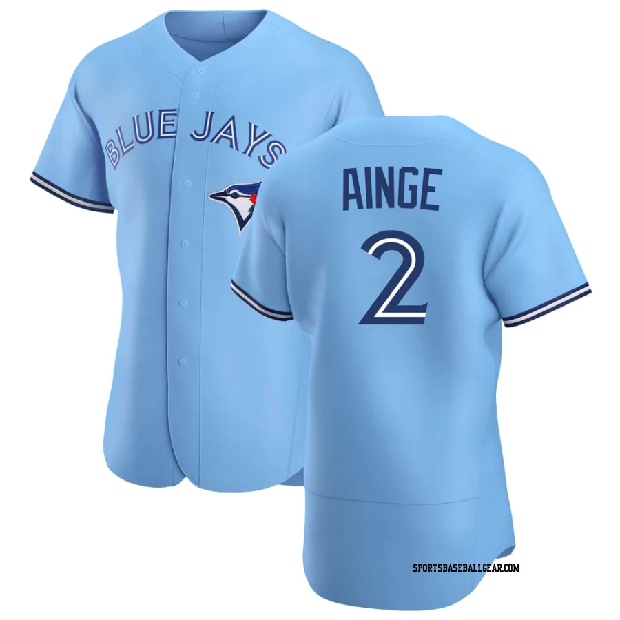 Danny Ainge Men's Toronto Blue Jays Blue Authentic Powder Alternate Jersey