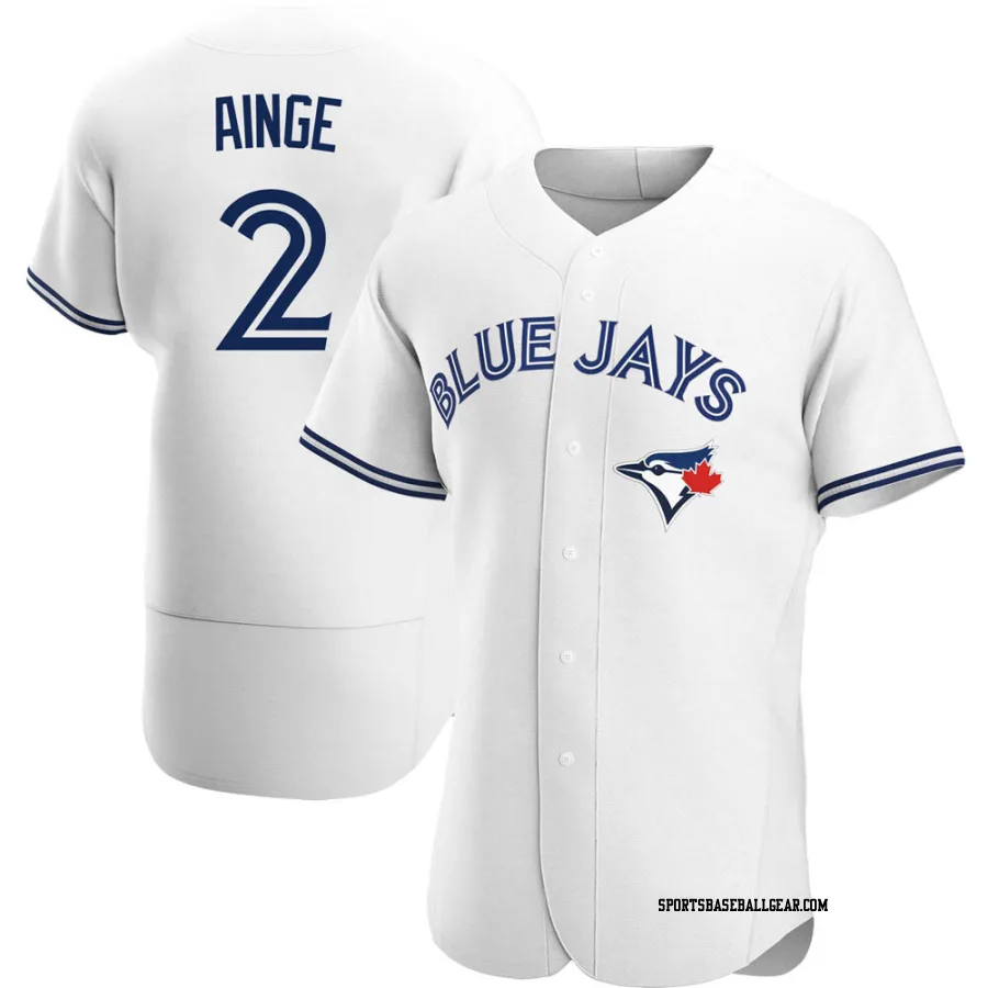 Danny Ainge Men's Toronto Blue Jays White Authentic Home Jersey