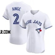 Danny Ainge Men's Toronto Blue Jays White Elite Home Jersey