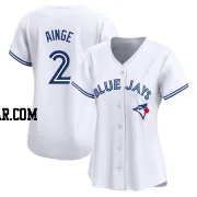 Danny Ainge Women's Toronto Blue Jays White Limited Home Jersey