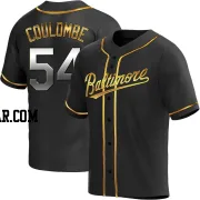 Danny Coulombe Men's Baltimore Orioles Black Golden Replica Alternate Jersey