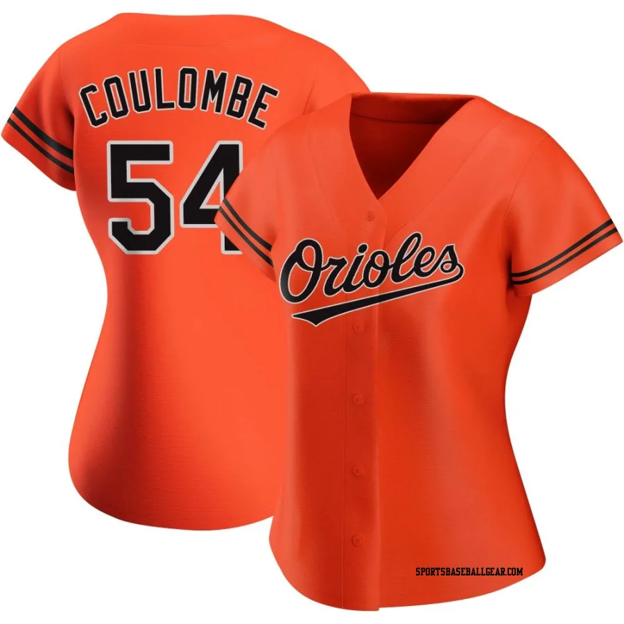 Danny Coulombe Women's Baltimore Orioles Orange Authentic Alternate Jersey