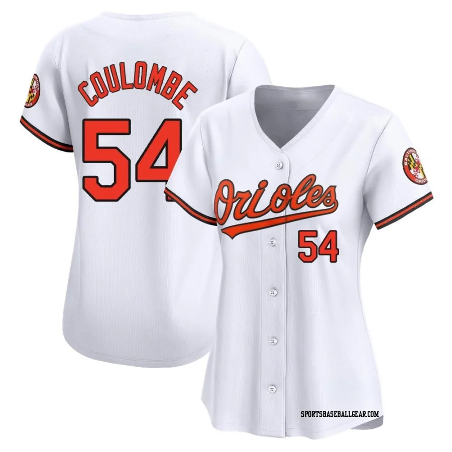 Danny Coulombe Women's Baltimore Orioles White Limited Home Jersey