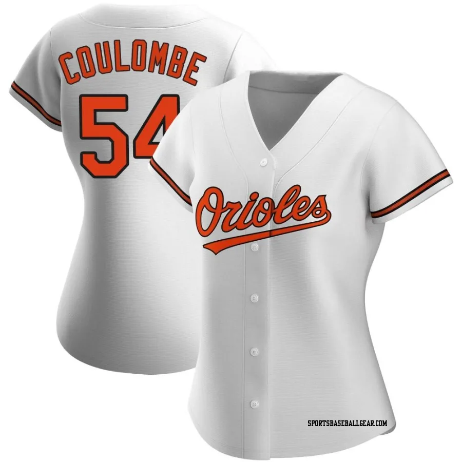 Danny Coulombe Women's Baltimore Orioles White Replica Home Jersey