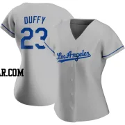 Danny Duffy Women's Los Angeles Dodgers Gray Authentic Road Jersey