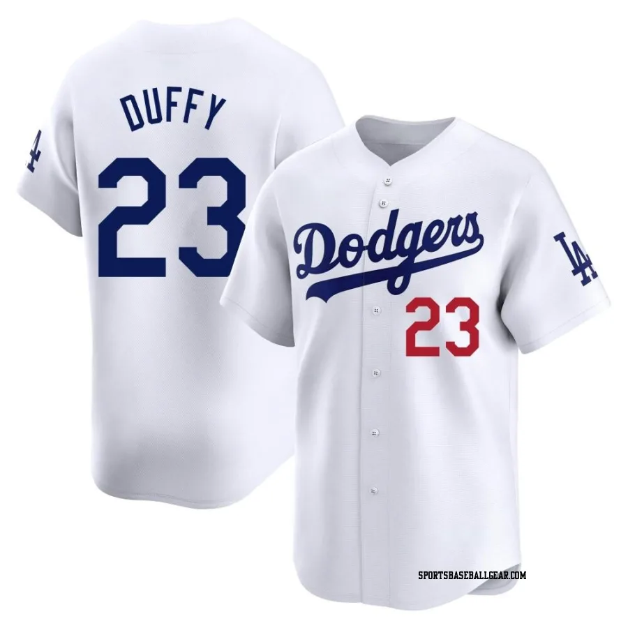 Danny Duffy Youth Los Angeles Dodgers White Limited Home Jersey