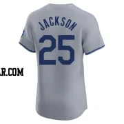 Danny Jackson Men's Kansas City Royals Gray Elite Road Jersey