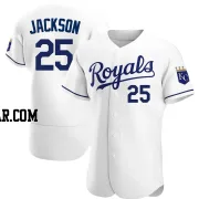 Danny Jackson Men's Kansas City Royals White Authentic Home Jersey