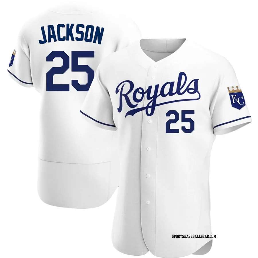 Danny Jackson Men's Kansas City Royals White Authentic Home Jersey