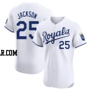 Danny Jackson Men's Kansas City Royals White Elite Home Jersey