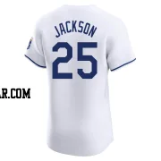 Danny Jackson Men's Kansas City Royals White Elite Home Jersey