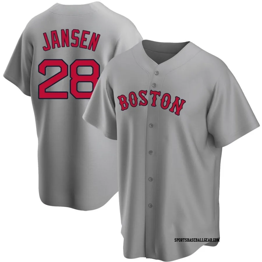 Danny Jansen Men's Boston Red Sox Gray Replica Road Jersey