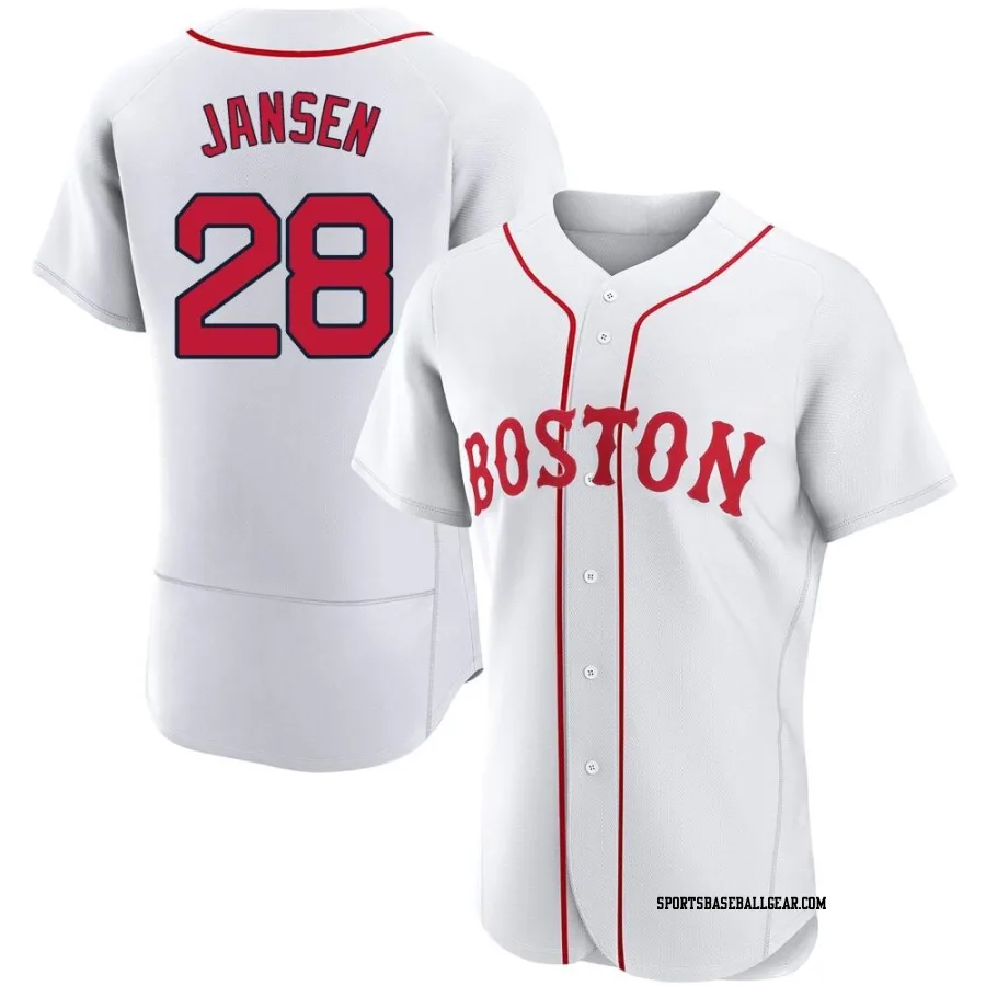 Danny Jansen Men's Boston Red Sox White Authentic 2021 Patriots' Day Jersey