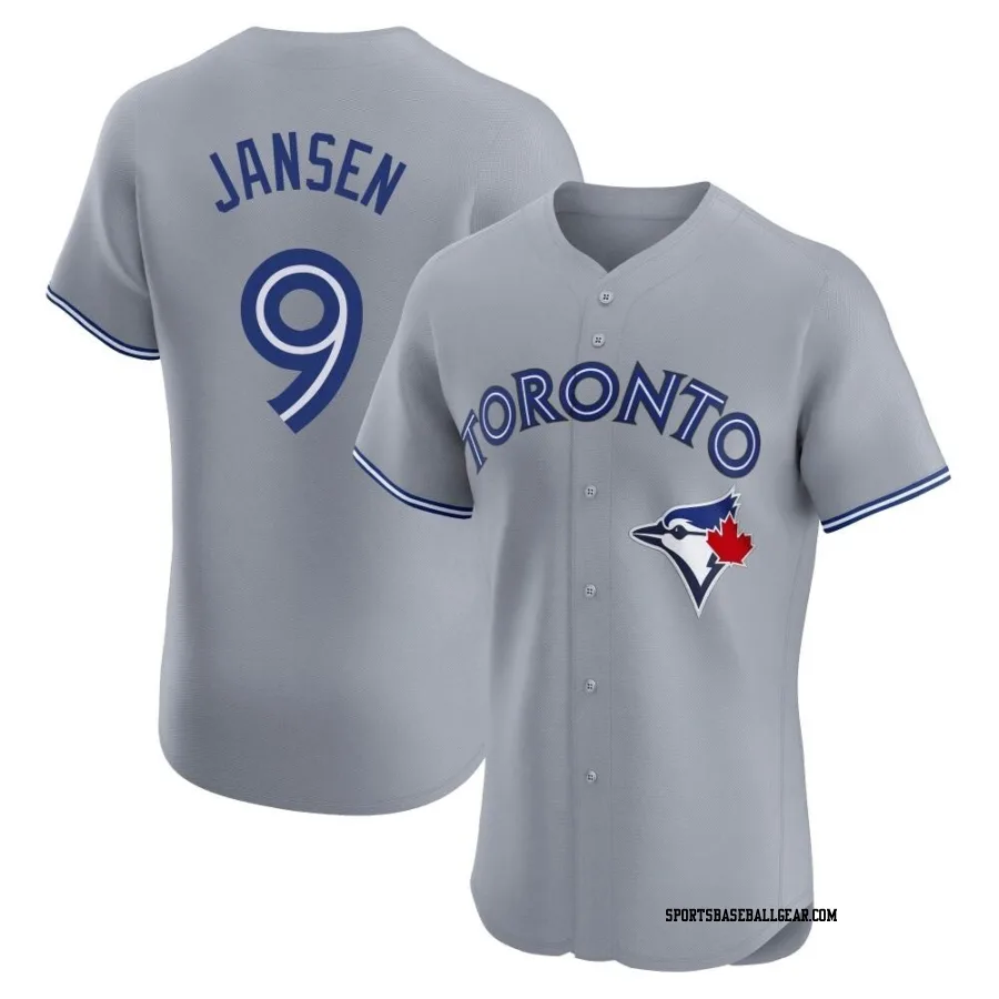 Danny Jansen Men's Toronto Blue Jays Gray Elite Road Jersey