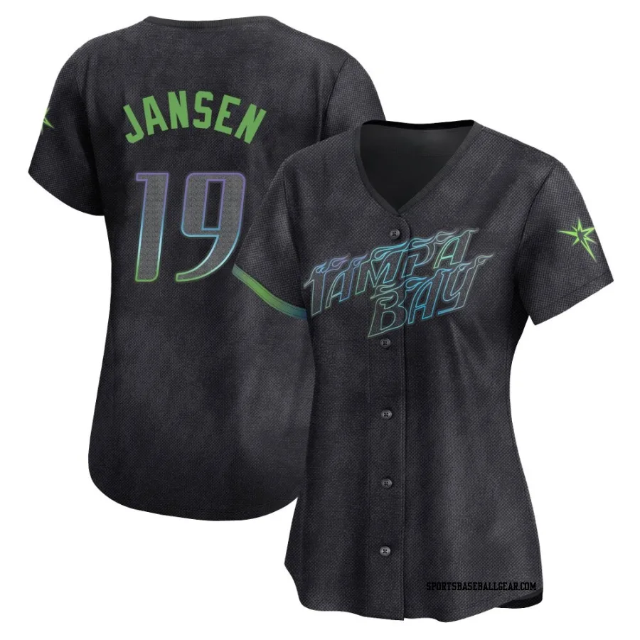 Danny Jansen Women's Tampa Bay Rays Charcoal Limited 2024 City Connect Jersey