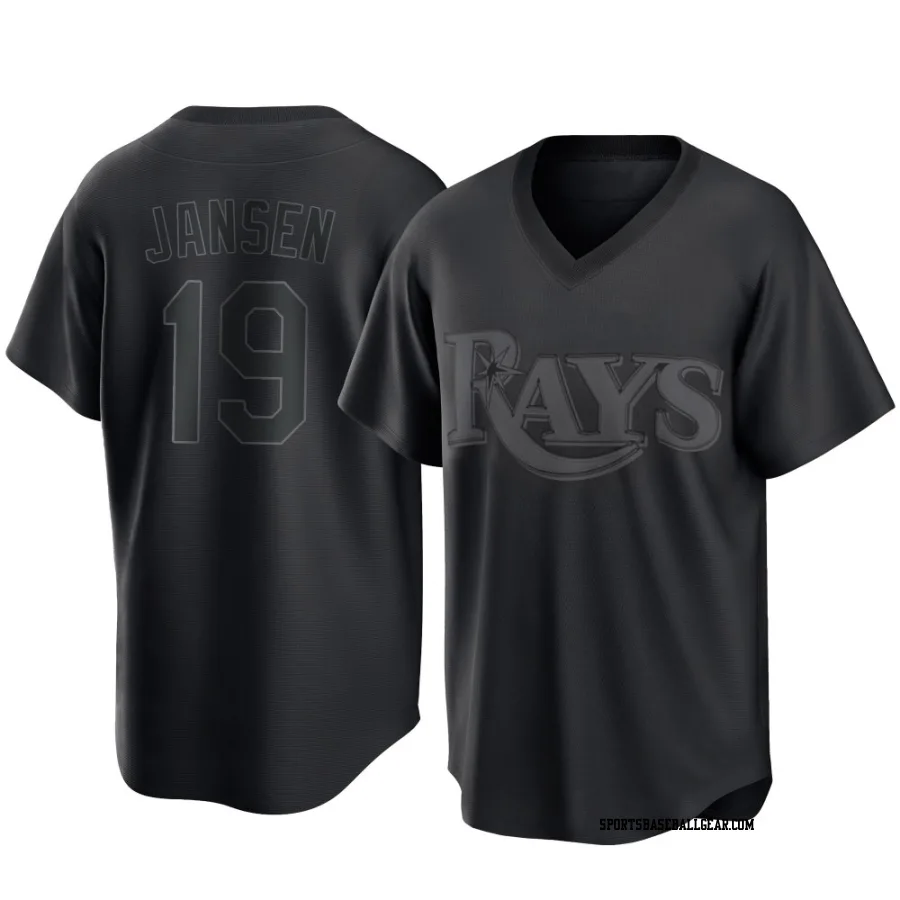 Danny Jansen Youth Tampa Bay Rays Black Replica Pitch Fashion Jersey