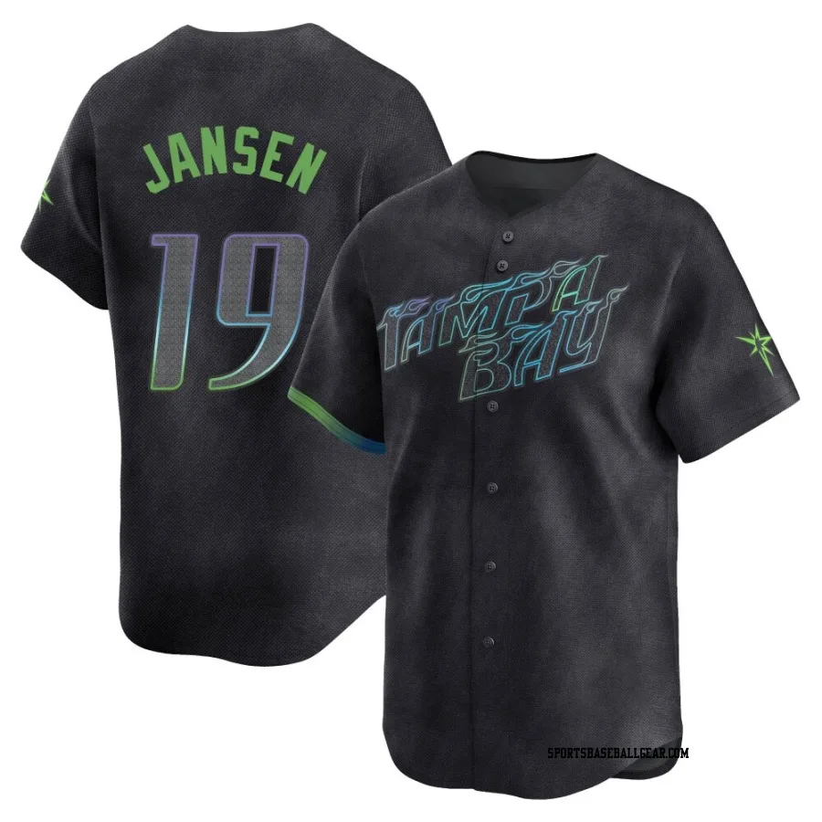 Danny Jansen Youth Tampa Bay Rays Charcoal Limited 2024 City Connect Jersey