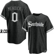 Danny Mendick Men's Chicago White Sox Black Replica 2021 City Connect Jersey