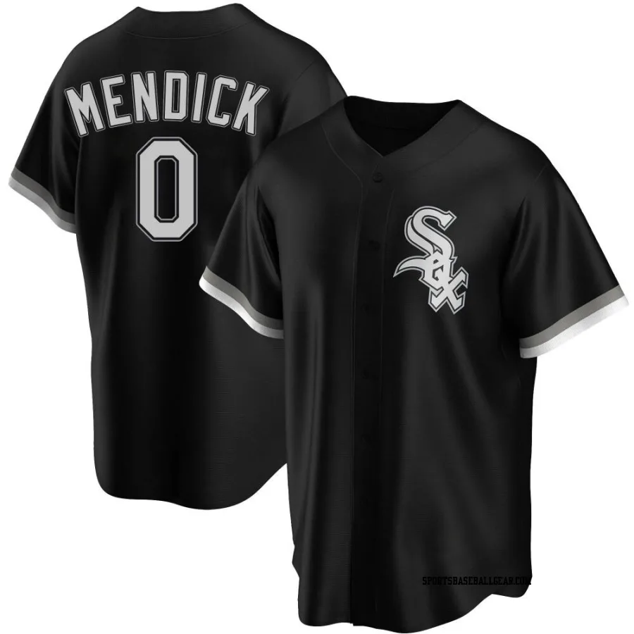 Danny Mendick Men's Chicago White Sox Black Replica Alternate Jersey