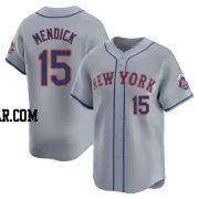 Danny Mendick Men's New York Mets Gray Limited Away Jersey