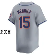 Danny Mendick Men's New York Mets Gray Limited Away Jersey