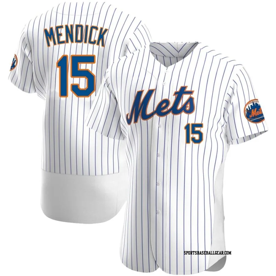 Danny Mendick Men's New York Mets White Authentic Home Jersey