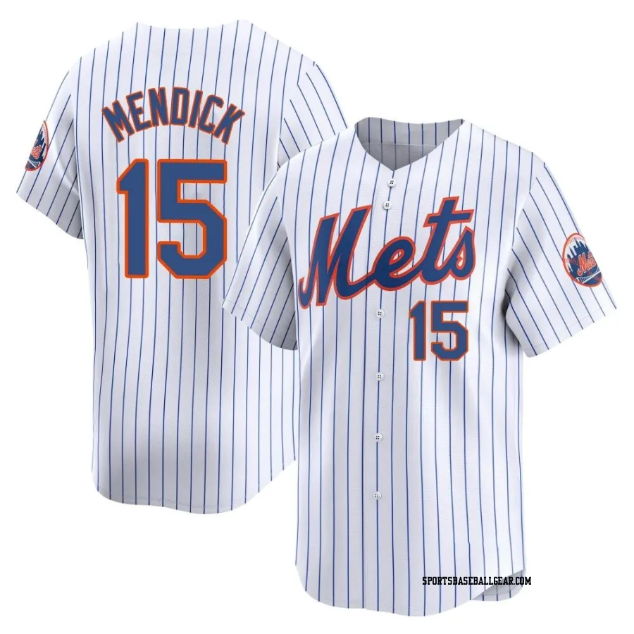 Danny Mendick Men's New York Mets White Limited Home Jersey