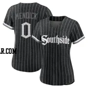 Danny Mendick Women's Chicago White Sox Black Authentic 2021 City Connect Jersey