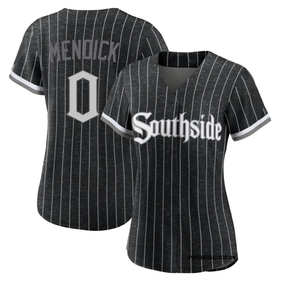 Danny Mendick Women's Chicago White Sox Black Authentic 2021 City Connect Jersey