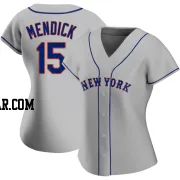 Danny Mendick Women's New York Mets Gray Authentic Road Jersey