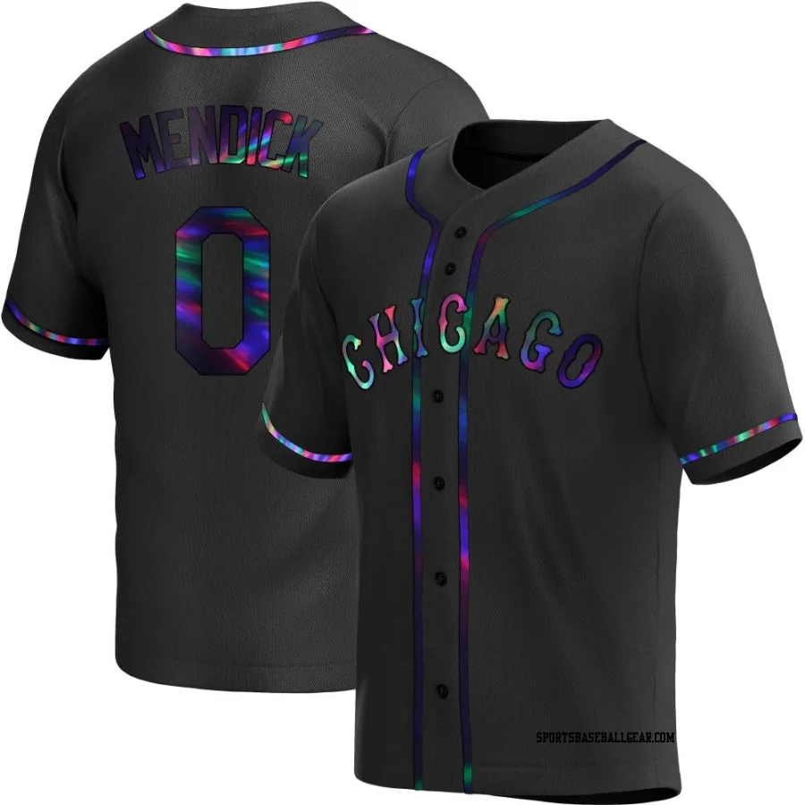 Danny Mendick Youth Chicago White Sox Black Holographic Replica Alternate Jersey