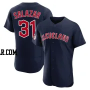 Danny Salazar Men's Cleveland Guardians Navy Authentic Alternate Jersey