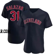 Danny Salazar Men's Cleveland Guardians Navy Authentic Alternate Jersey