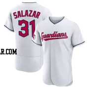 Danny Salazar Men's Cleveland Guardians White Authentic Home Jersey