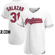 Danny Salazar Men's Cleveland Guardians White Authentic Home Jersey