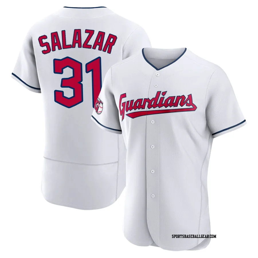 Danny Salazar Men's Cleveland Guardians White Authentic Home Jersey