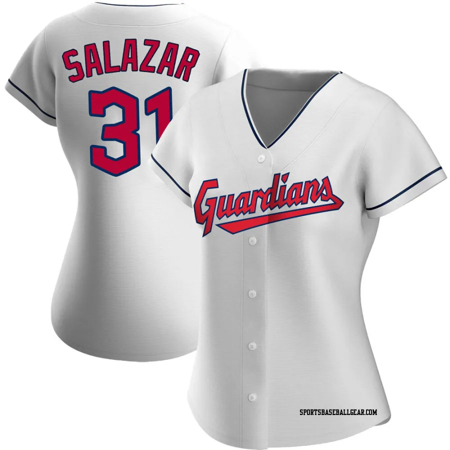 Danny Salazar Women's Cleveland Guardians White Replica Home Jersey